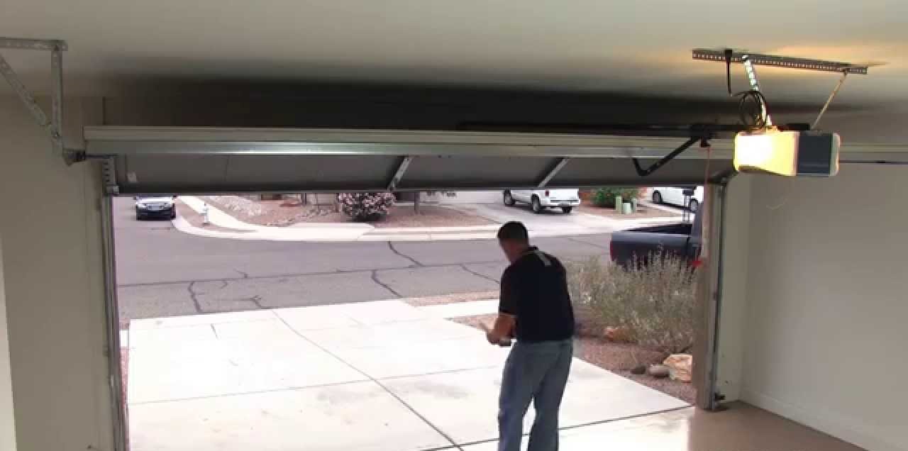 Minimalist Garage Door Auto Reverse Adjustment for Large Space